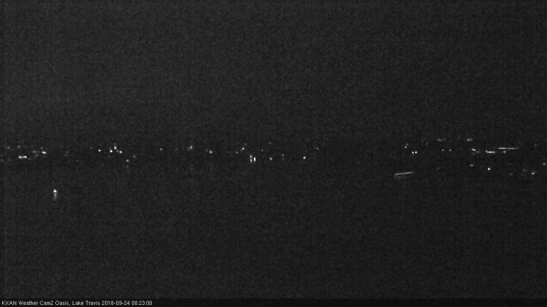 Lake Travis webcam, September 23, 2018 11:25 PM CT