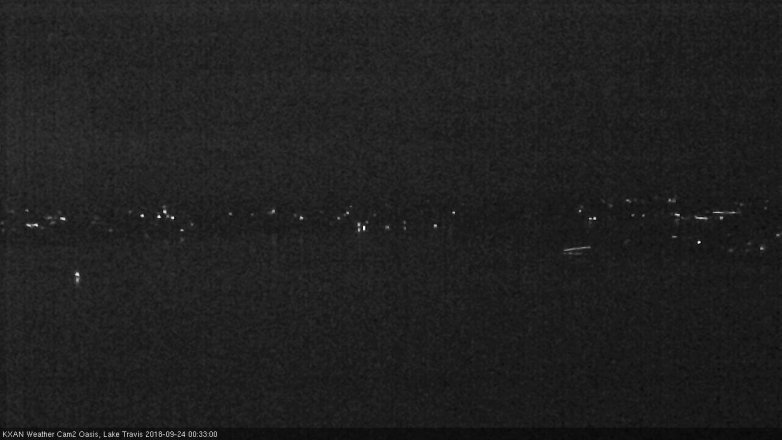Lake Travis webcam, September 23, 2018 11:35 PM CT