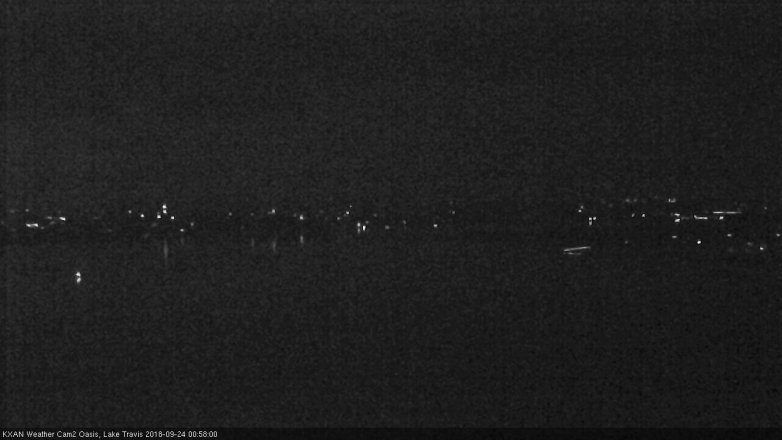 Lake Travis webcam, September 23, 2018 12:00 AM CT