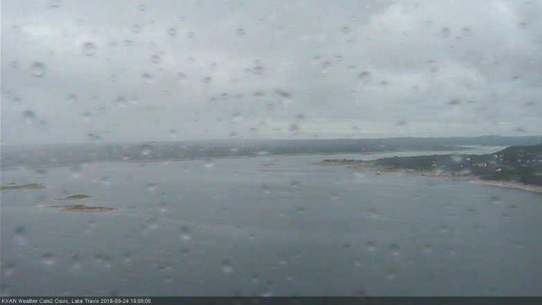 Lake Travis webcam, September 24, 2018 9:10 AM CT