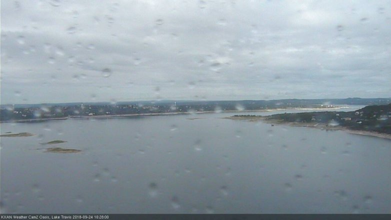 Lake Travis webcam, September 24, 2018 9:30 AM CT