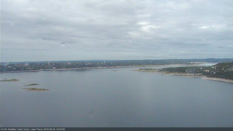 Lake Travis webcam, September 24, 2018 9:35 AM CT