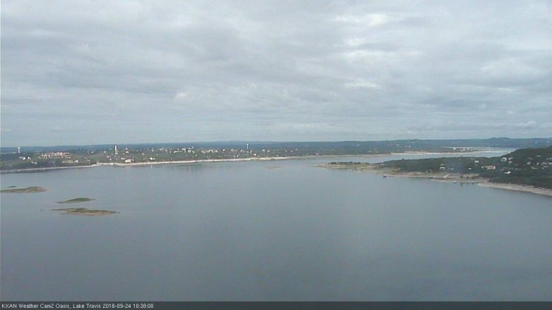Lake Travis webcam, September 24, 2018 9:40 AM CT
