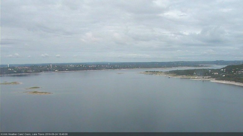Lake Travis webcam, September 24, 2018 9:50 AM CT