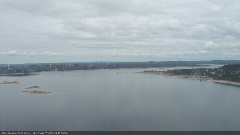 Lake Travis webcam, September 24, 2018 10:05 AM CT
