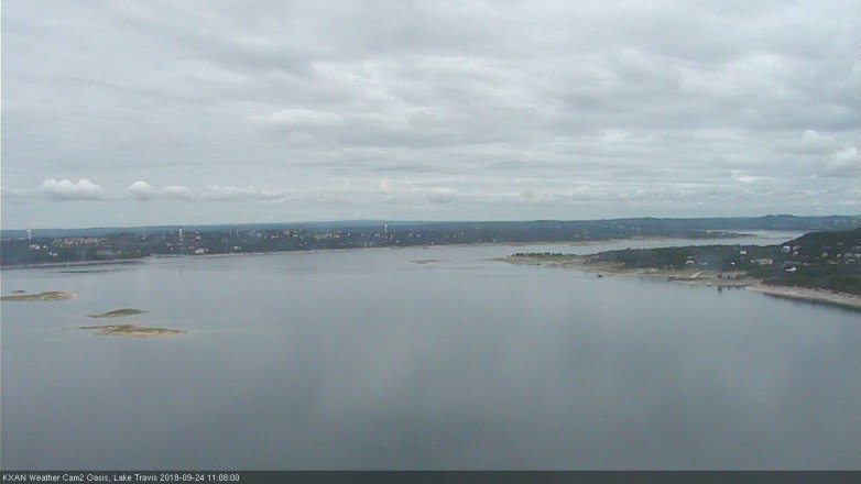Lake Travis webcam, September 24, 2018 10:10 AM CT