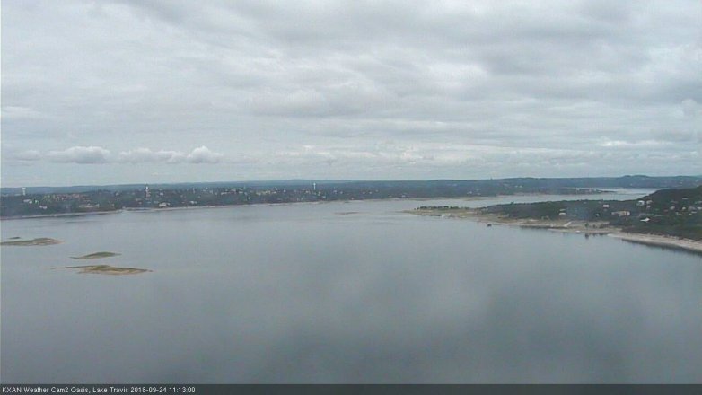 Lake Travis webcam, September 24, 2018 10:15 AM CT