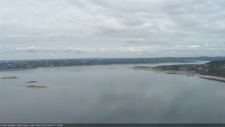 Lake Travis webcam, September 24, 2018 10:20 AM CT