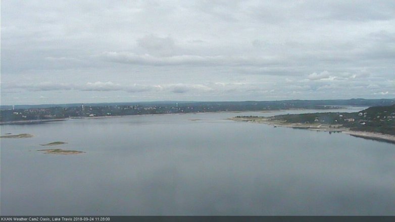 Lake Travis webcam, September 24, 2018 10:30 AM CT