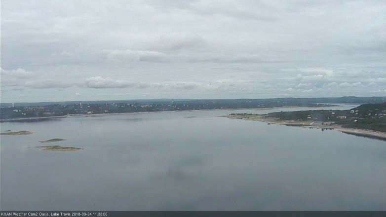 Lake Travis webcam, September 24, 2018 10:35 AM CT