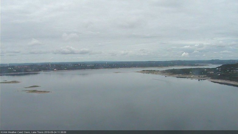 Lake Travis webcam, September 24, 2018 10:40 AM CT