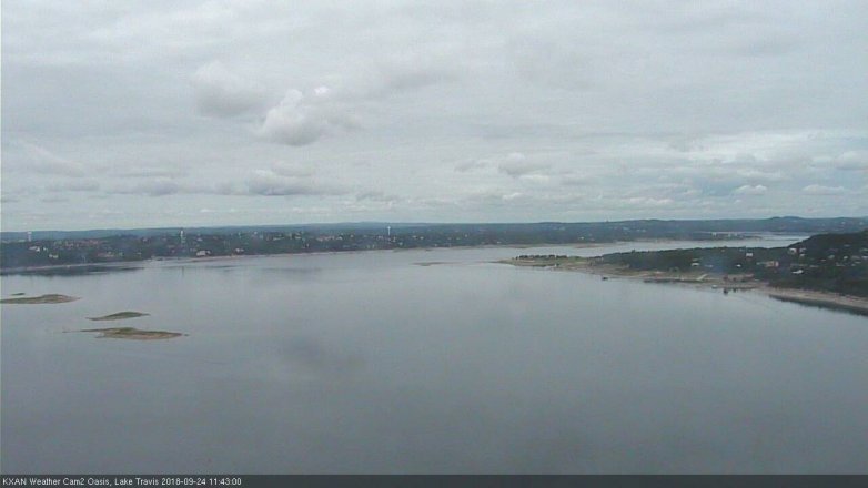 Lake Travis webcam, September 24, 2018 10:45 AM CT