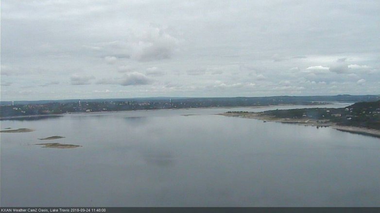 Lake Travis webcam, September 24, 2018 10:50 AM CT