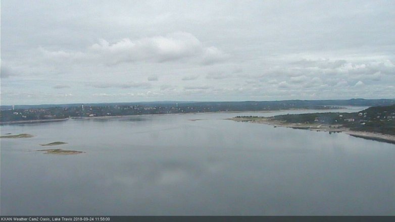 Lake Travis webcam, September 24, 2018 11:00 AM CT