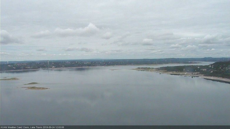 Lake Travis webcam, September 24, 2018 11:05 AM CT
