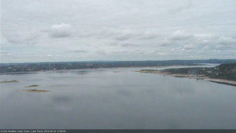 Lake Travis webcam, September 24, 2018 11:10 AM CT
