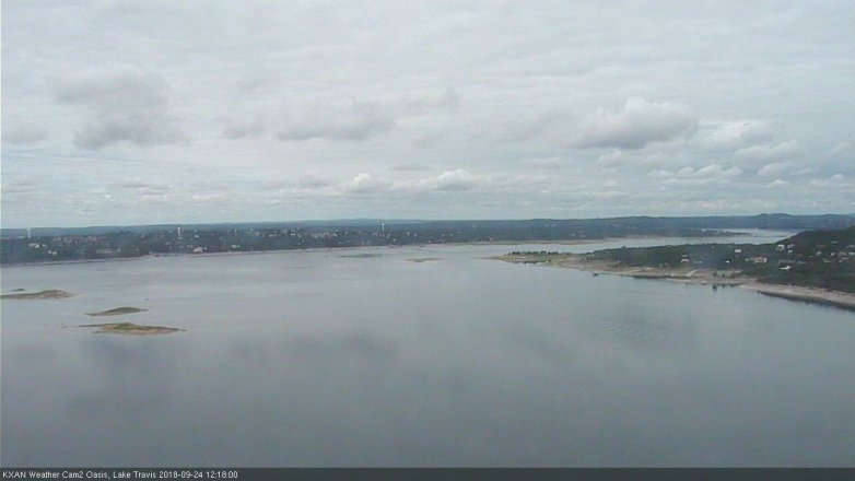 Lake Travis webcam, September 24, 2018 11:20 AM CT