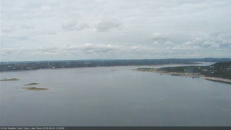 Lake Travis webcam, September 24, 2018 11:30 AM CT