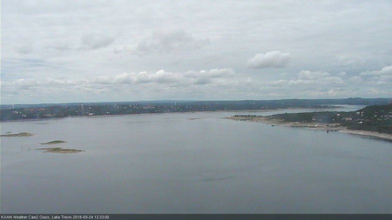 Lake Travis webcam, September 24, 2018 11:35 AM CT