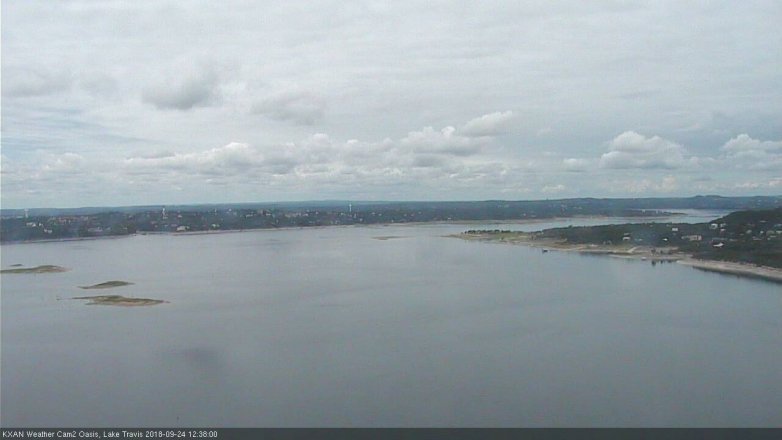 Lake Travis webcam, September 24, 2018 11:40 AM CT