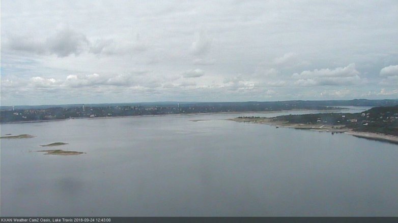 Lake Travis webcam, September 24, 2018 11:45 AM CT