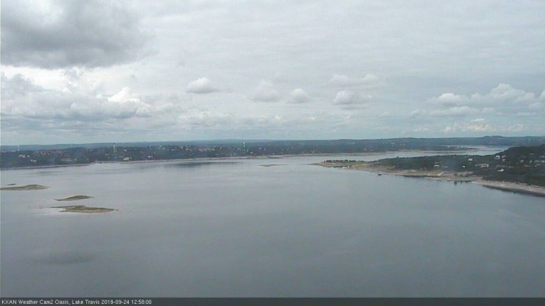 Lake Travis webcam, September 24, 2018 12:00 PM CT