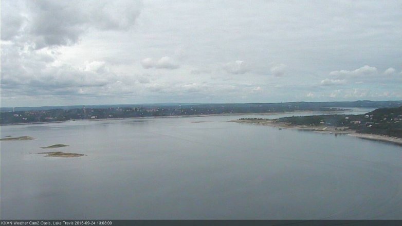 Lake Travis webcam, September 24, 2018 12:05 PM CT