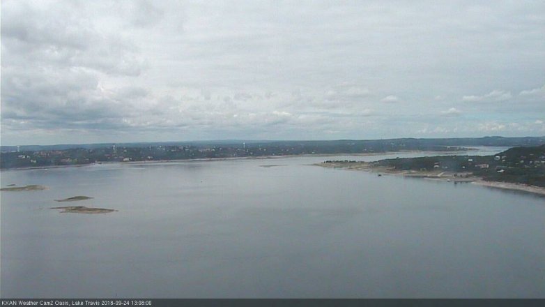 Lake Travis webcam, September 24, 2018 12:10 PM CT