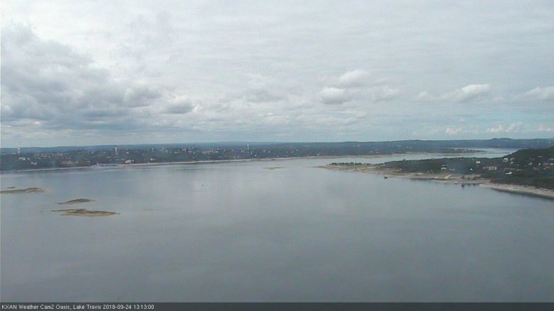 Lake Travis webcam, September 24, 2018 12:15 PM CT