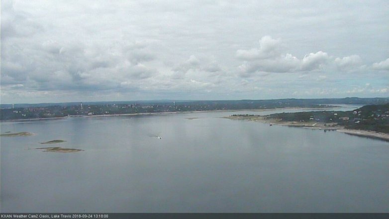 Lake Travis webcam, September 24, 2018 12:20 PM CT