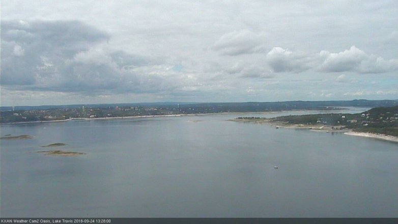 Lake Travis webcam, September 24, 2018 12:30 PM CT