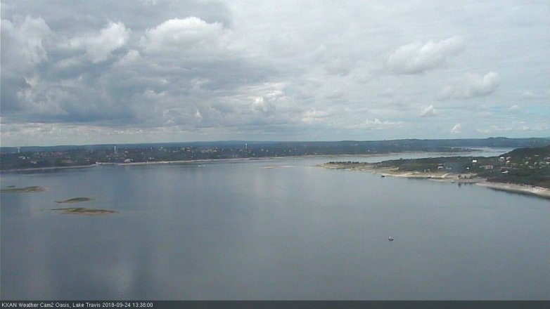 Lake Travis webcam, September 24, 2018 12:40 PM CT