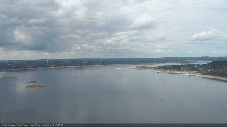 Lake Travis webcam, September 24, 2018 12:45 PM CT