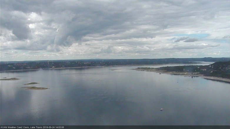 Lake Travis webcam, September 24, 2018 1:05 PM CT