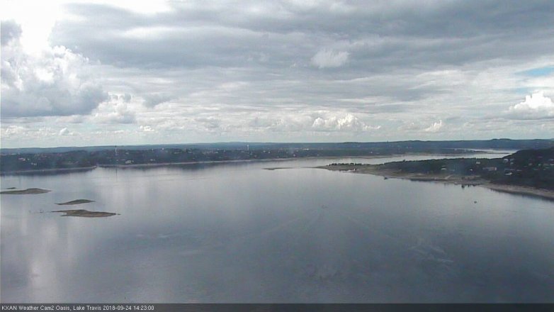 Lake Travis webcam, September 24, 2018 1:25 PM CT
