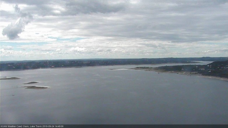 Lake Travis webcam, September 24, 2018 1:50 PM CT