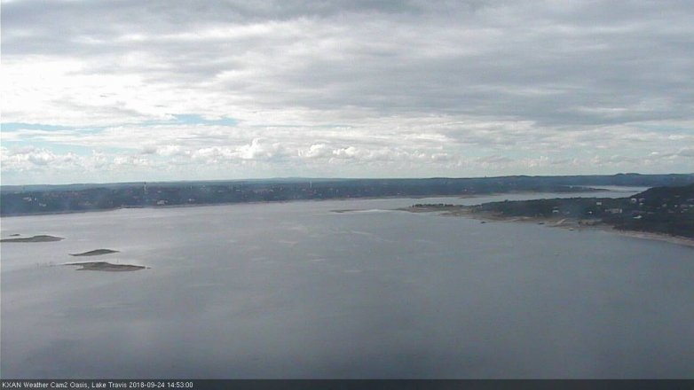 Lake Travis webcam, September 24, 2018 1:55 PM CT