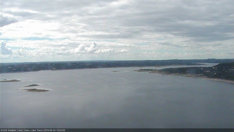 Lake Travis webcam, September 24, 2018 2:05 PM CT