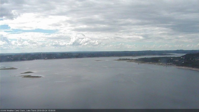Lake Travis webcam, September 24, 2018 2:10 PM CT