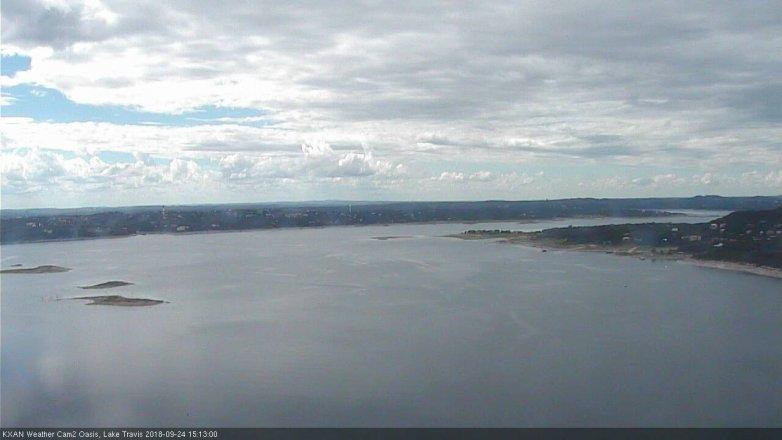 Lake Travis webcam, September 24, 2018 2:15 PM CT