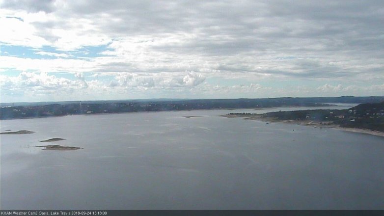 Lake Travis webcam, September 24, 2018 2:20 PM CT