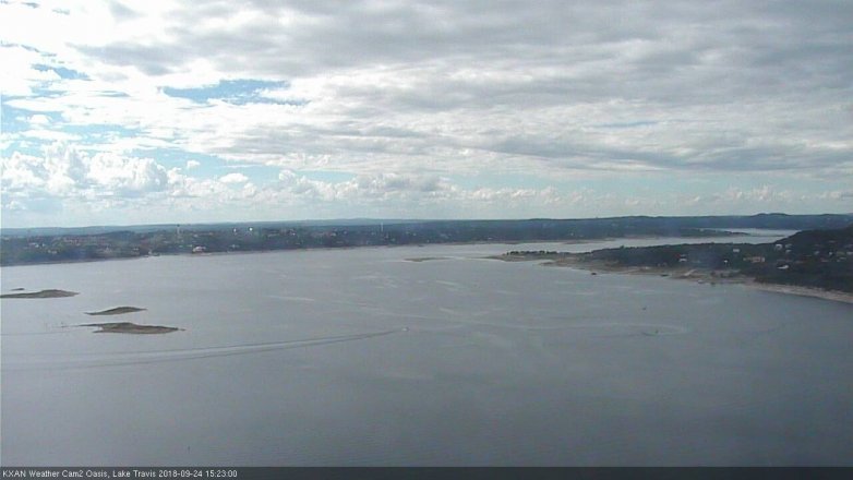 Lake Travis webcam, September 24, 2018 2:25 PM CT