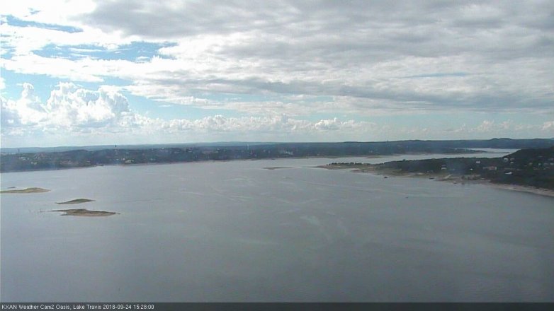 Lake Travis webcam, September 24, 2018 2:30 PM CT