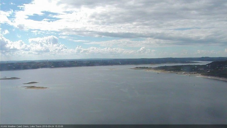 Lake Travis webcam, September 24, 2018 2:35 PM CT