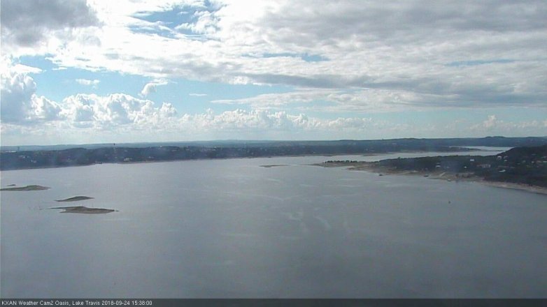 Lake Travis webcam, September 24, 2018 2:40 PM CT