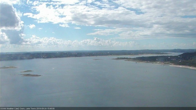 Lake Travis webcam, September 24, 2018 2:50 PM CT