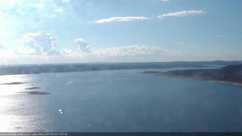 Lake Travis webcam, September 24, 2018 4:10 PM CT