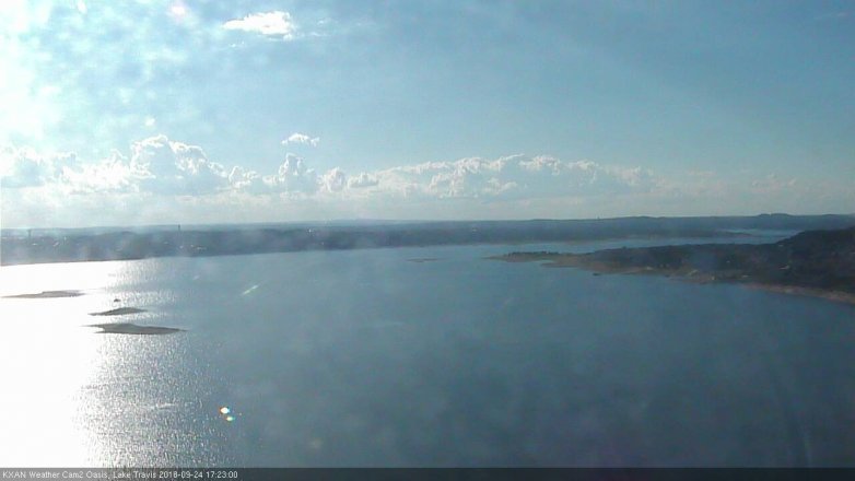 Lake Travis webcam, September 24, 2018 4:25 PM CT