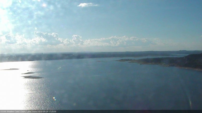 Lake Travis webcam, September 24, 2018 4:30 PM CT
