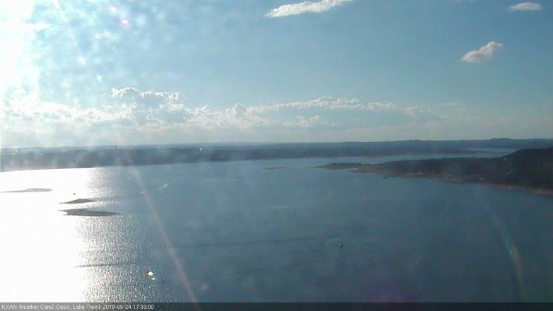 Lake Travis webcam, September 24, 2018 4:35 PM CT